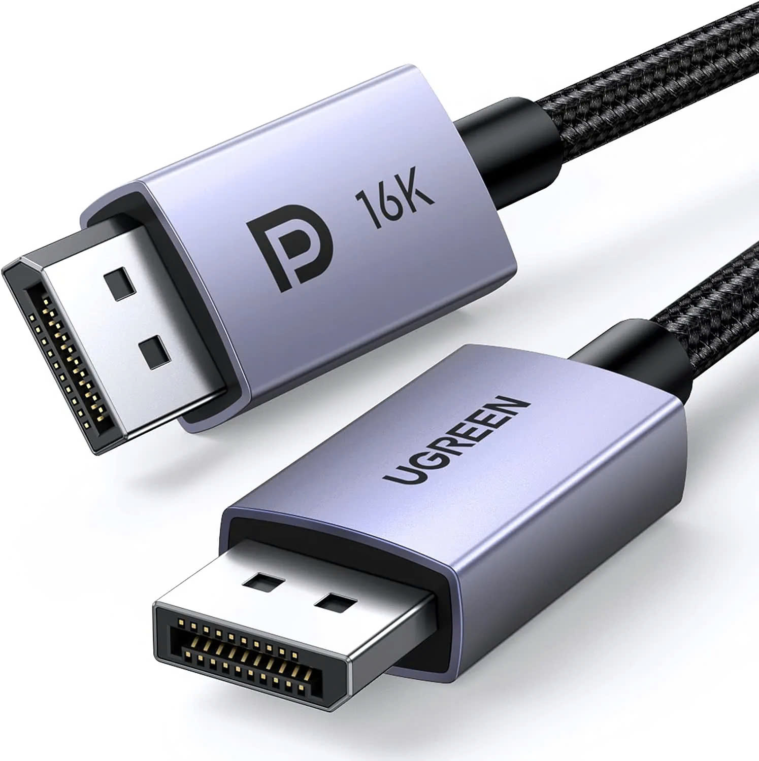 Cáp dữ liệu VIDEO Displayport 2.1 16K(15384) truyền âm thanh h/a,dài 2M màu đen 20 lõi đ/k lõi 0,3-0,7mm, bọc nhựa PVC có đầu nối sẵn (15384)
