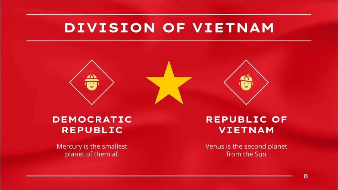 Mẫu Powerpoint Lịch Sử Việt Nam: Một công cụ hữu ích để truyền tải những thông điệp được lấy cảm hứng từ lịch sử Việt Nam nổi bật nhất. Công cụ này sẽ giúp bạn tạo ra những bài thuyết trình chuyên nghiệp, tinh tế và ấn tượng.