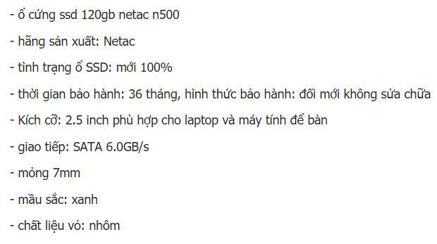 ổ Cứng Ssd 1gb Gia Bao Nhieu Cập Nhật Cuối Năm Get All