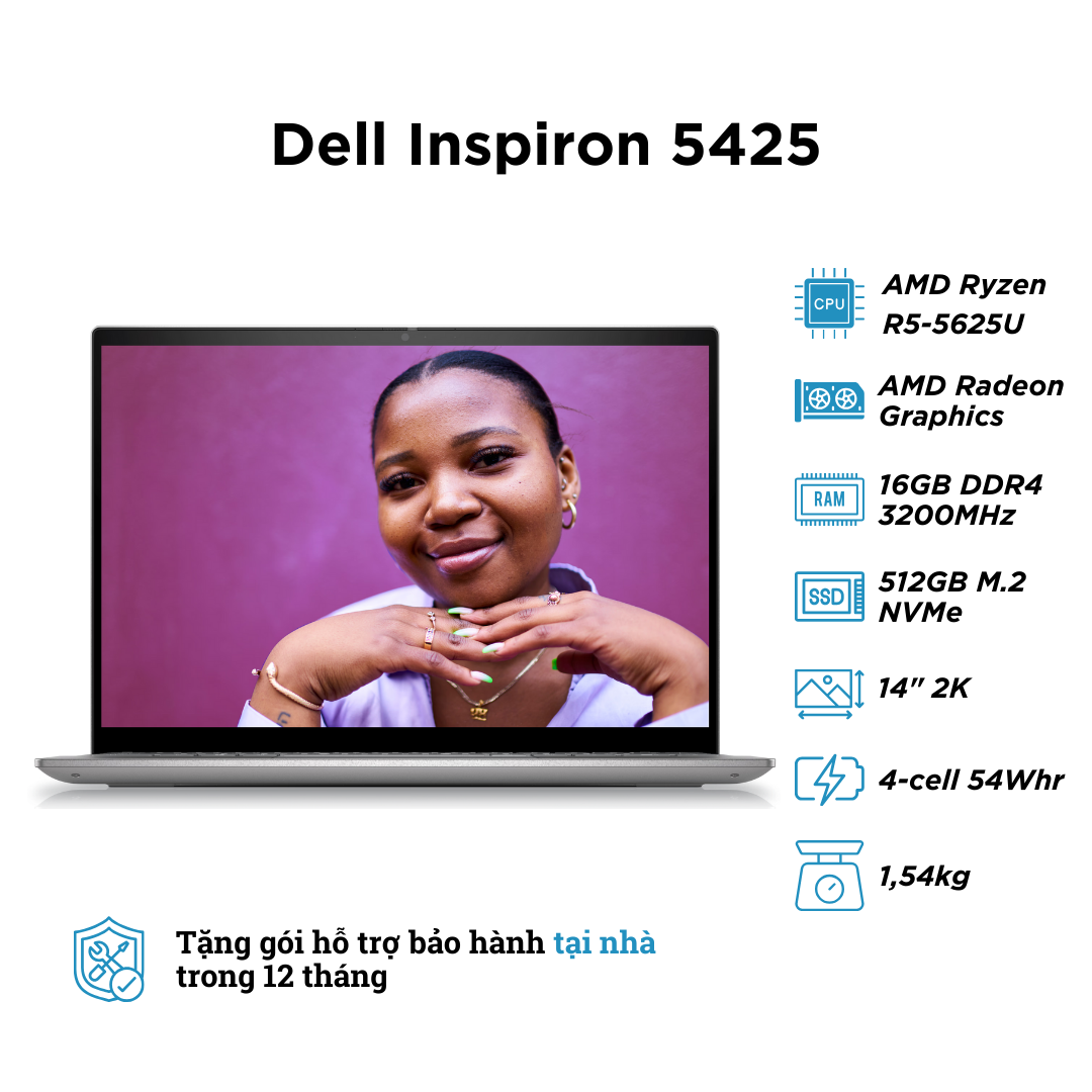 Dell Inspiron 14 5425 Chính Hãng - Uy Tín - Giá Sinh Viên - Trả Góp 0%