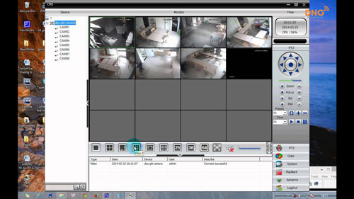 Phần mềm CMS cho phép xem nhiều camera