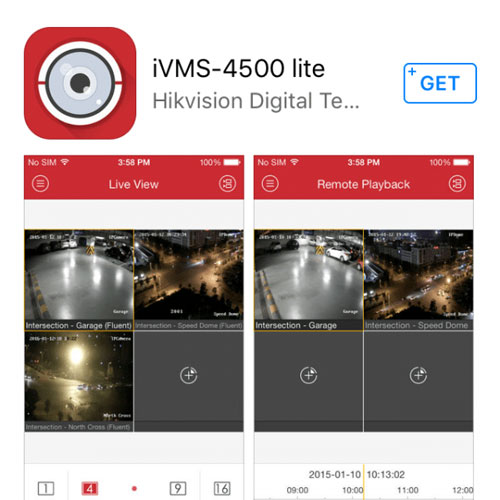 Phần mềm xem trên điện thoại iVMS-4500