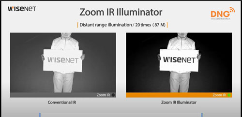 Camera an ninh hồng ngoại Wisenet chất lượng