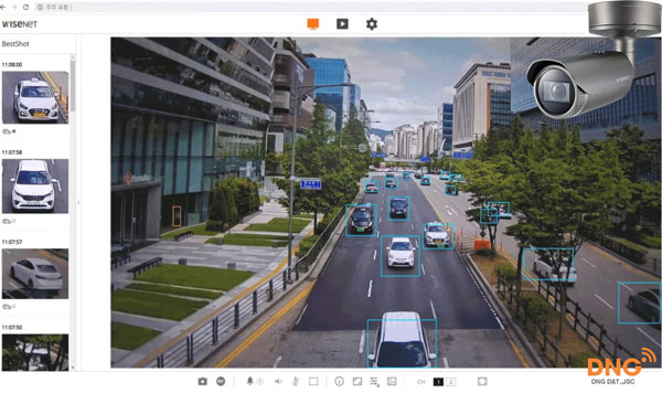 Một sản phẩm camera chụp biển số xe của Wisenet