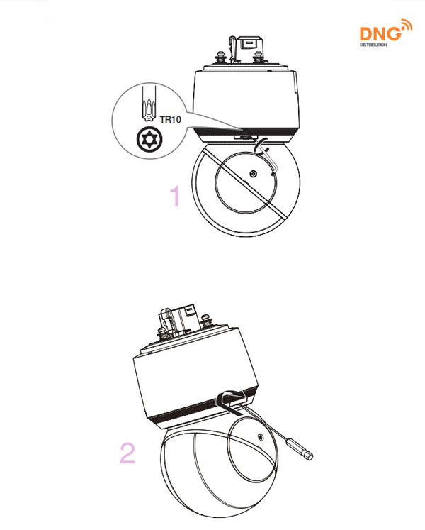 Hướng dẫn lắp đặt camera ptz mới bước 1