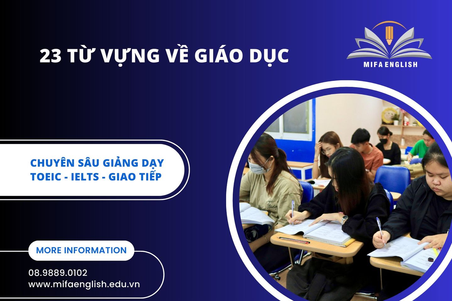 23 TỪ VỰNG VỀ GIÁO DỤC