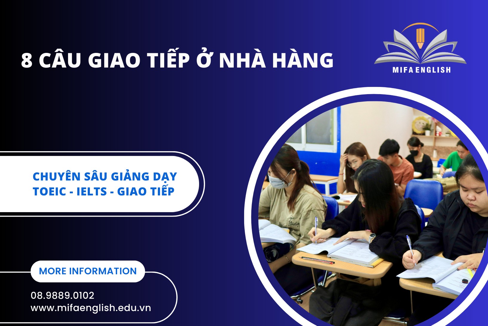 8 CÂU GIAO TIẾP Ở NHÀ HÀNG