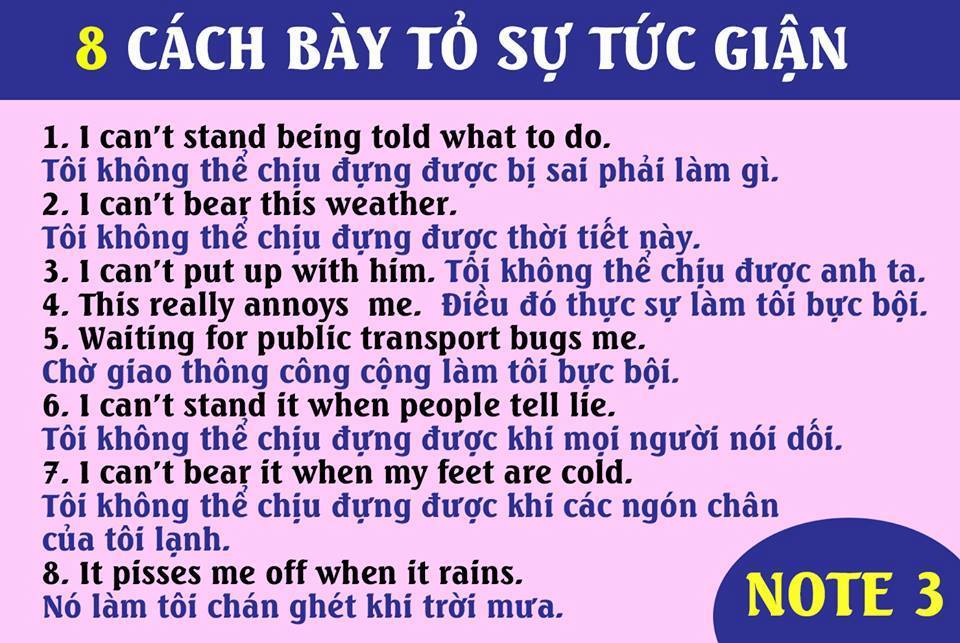 8 CÁCH BÀY TỎ SỰ TỨC GIẬN