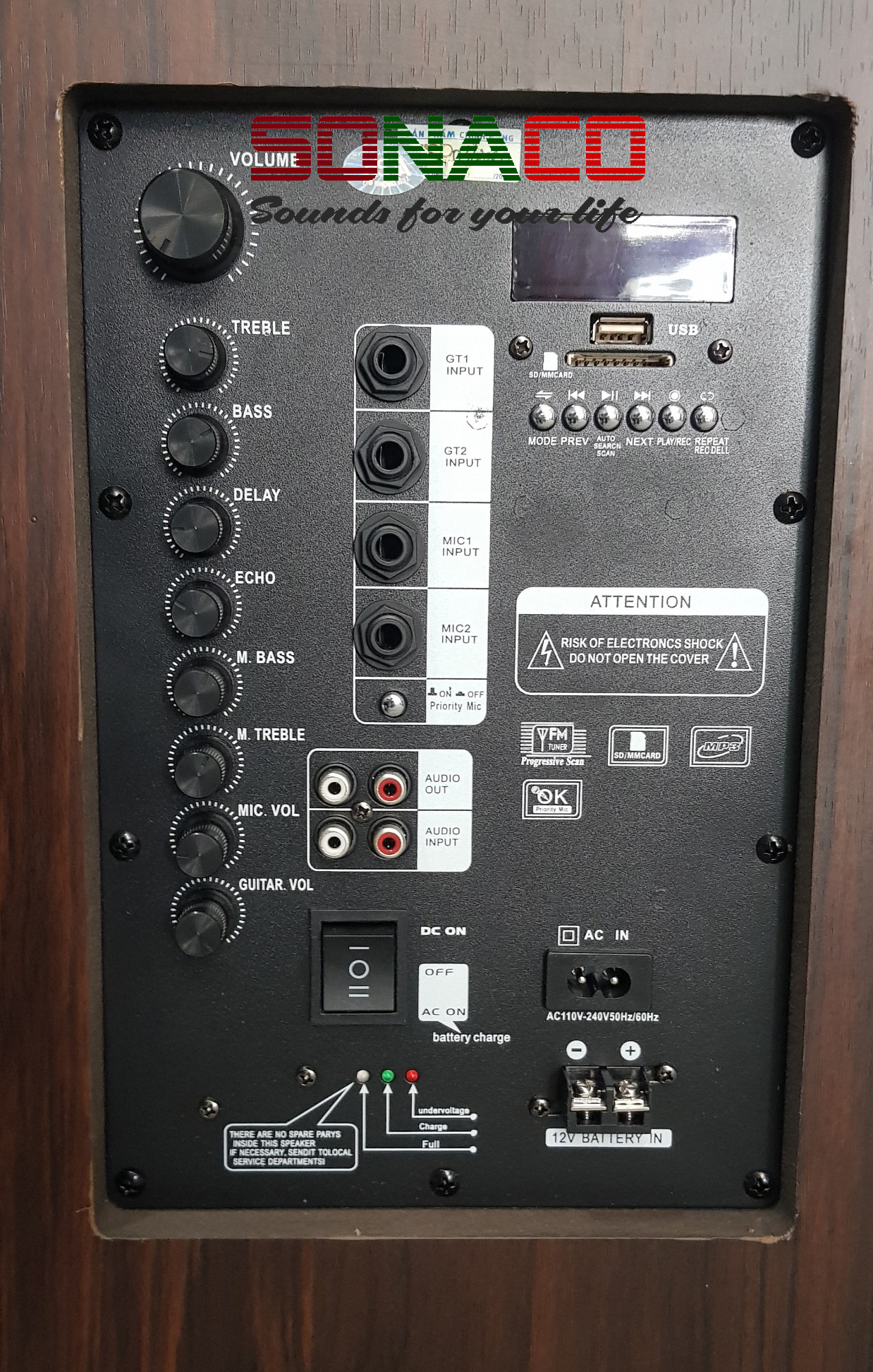 Loa kéo karaoke Oscar SR 15-20 vỏ gỗ cao cấp - 1