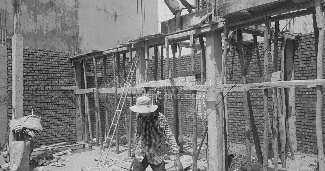 Thi công xây dựng nhà dân