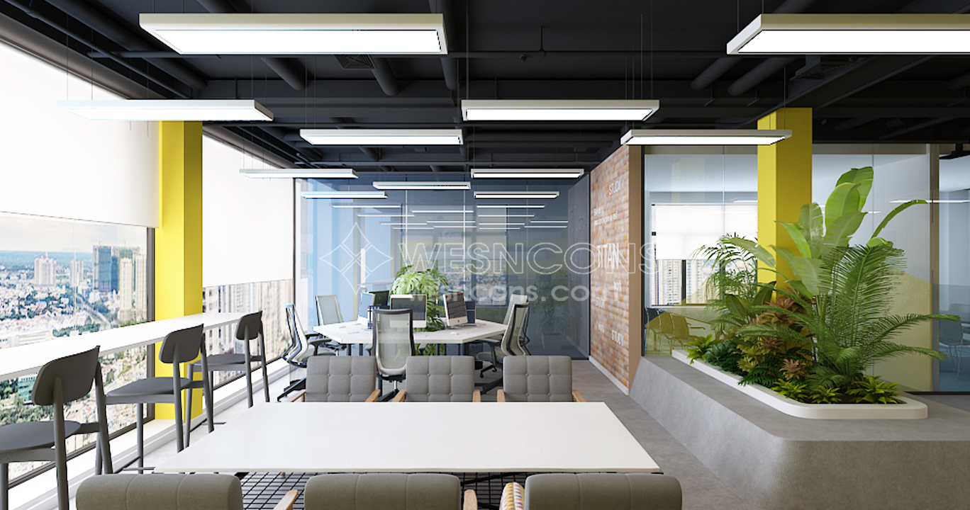 thiết kế nội thất văn phòng TITAN