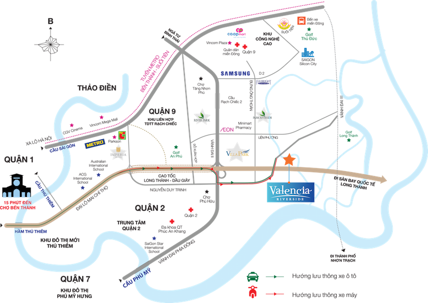 Nhà phố, Biệt thự Valencia Riverside Khang Điền, Quận 9