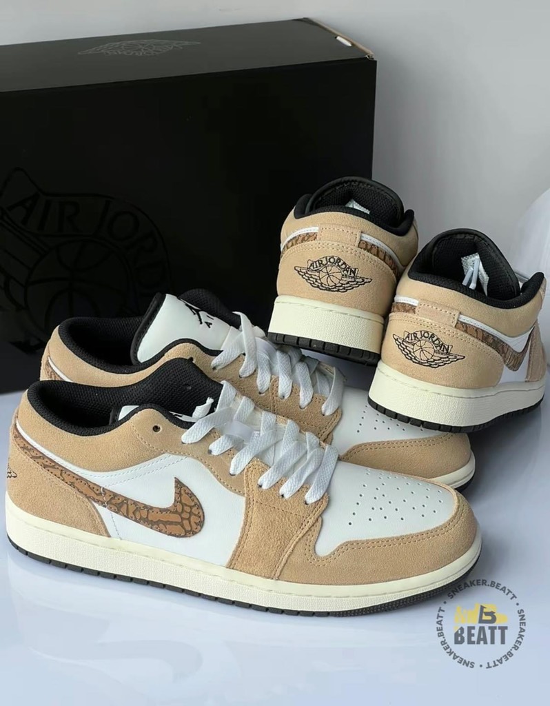 Jordan 1 Low Brown Elephent 