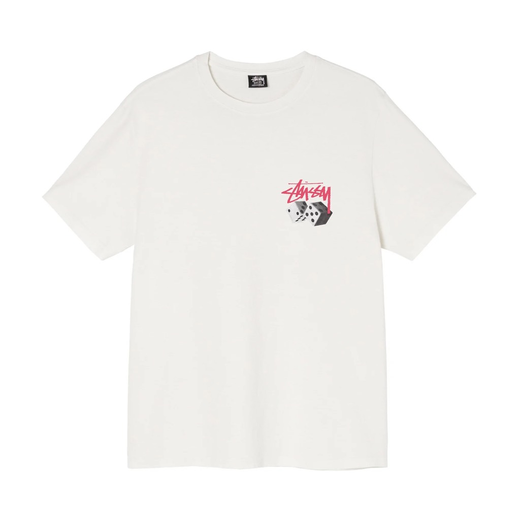 Stussy Roll The Dice Pig Dyed Tee - 1904751 - Natural 