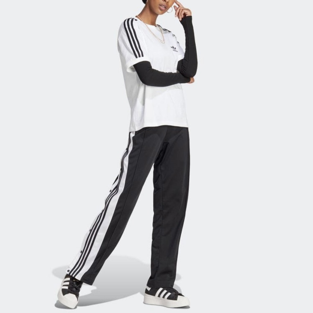 Adidas Adicolor 3 Stripes Tee White - IB7410 