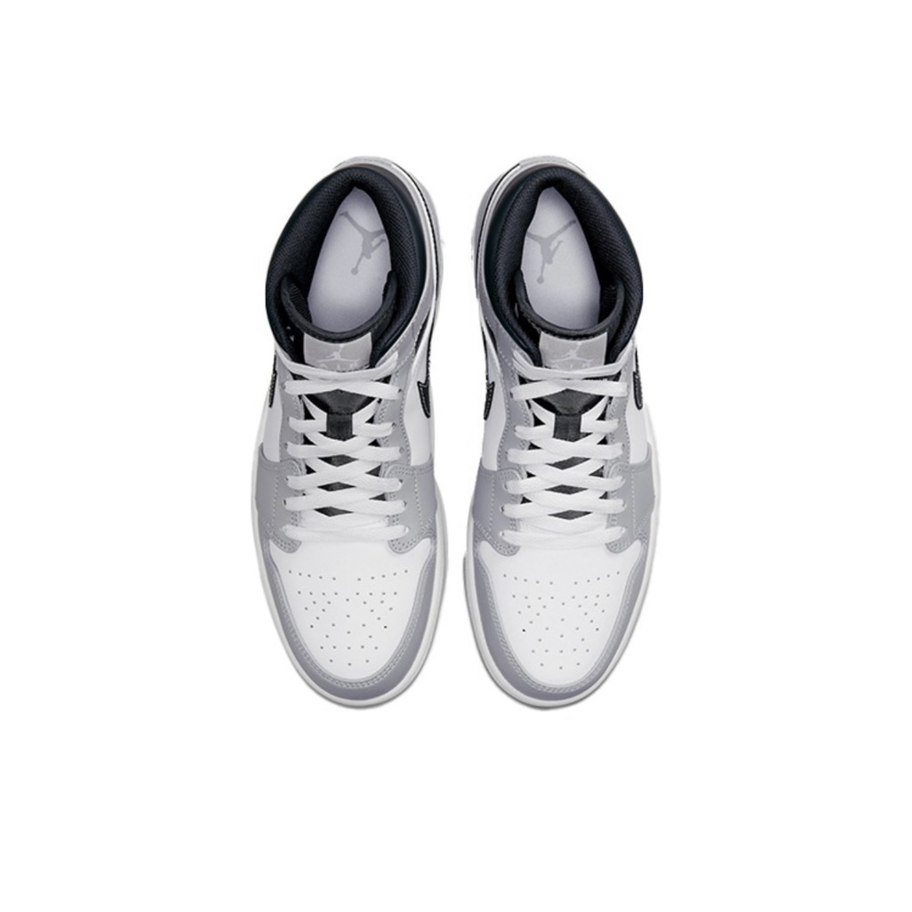 Jordan 1 Mid Light Smoke Grey - 554724-078 
