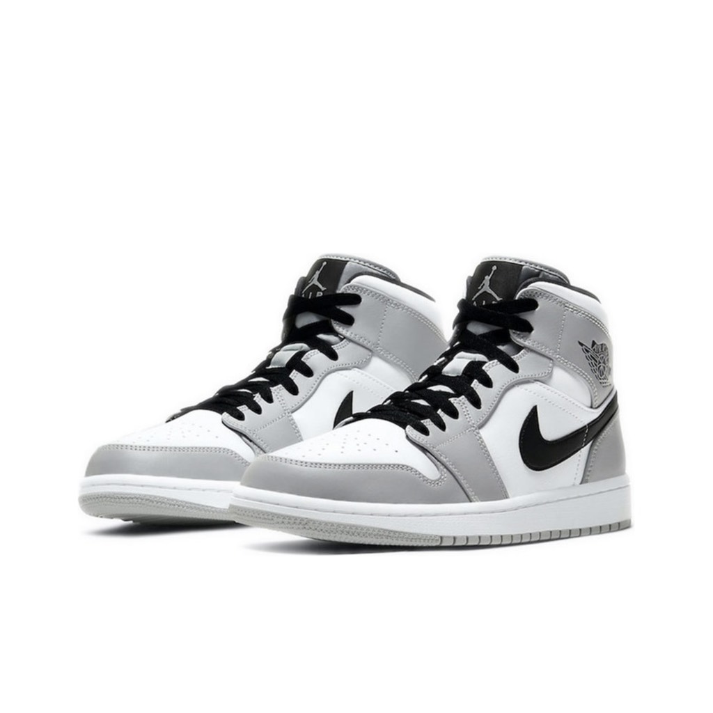 Jordan 1 Mid Light Smoke Grey - 554724-092 