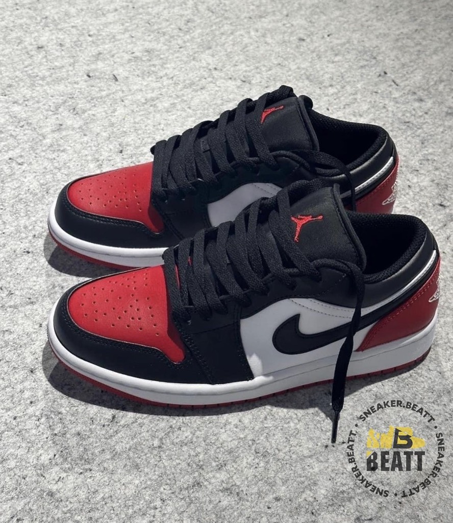 Jordan 1 Low Bred Toe 2023 