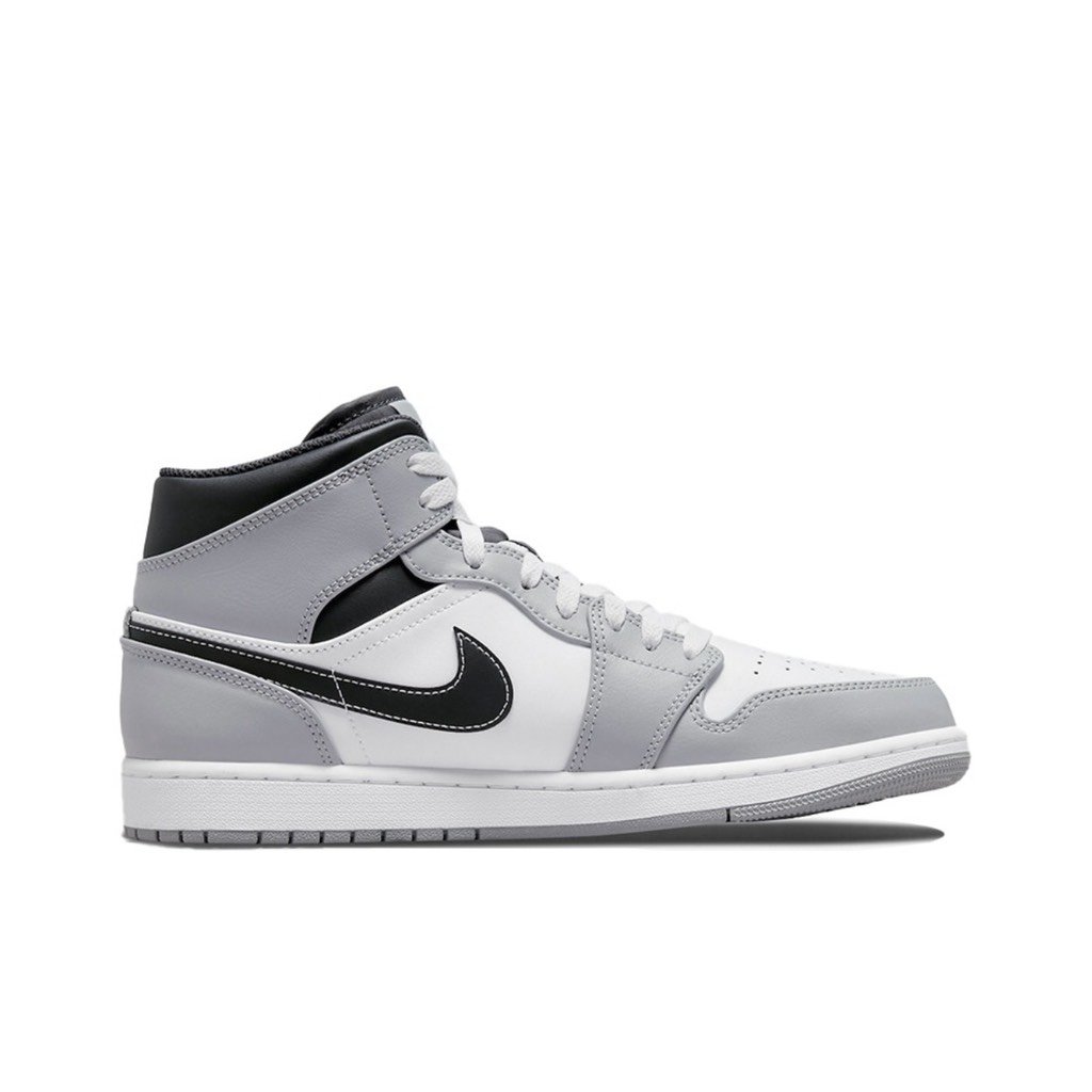 Jordan 1 Mid Light Smoke Grey - 554724-078 