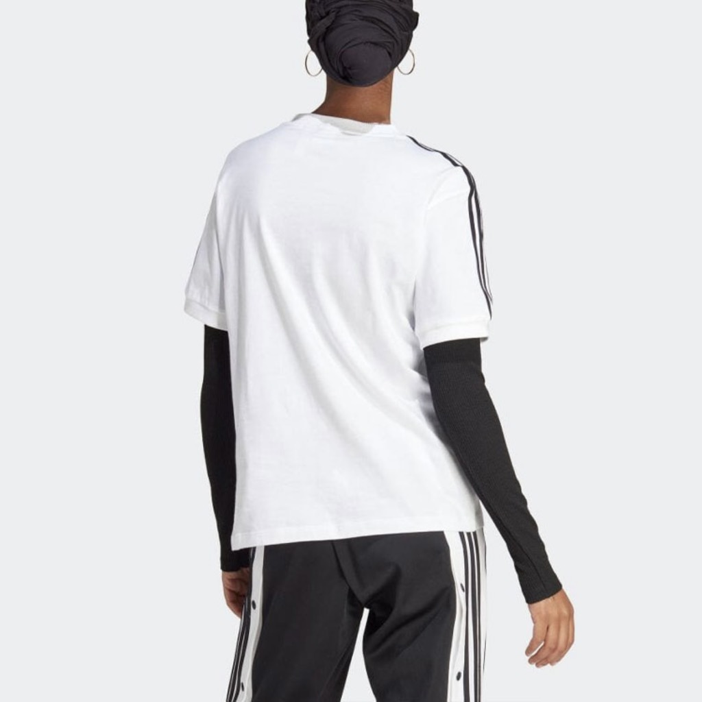 Adidas Adicolor 3 Stripes Tee White - IB7410 