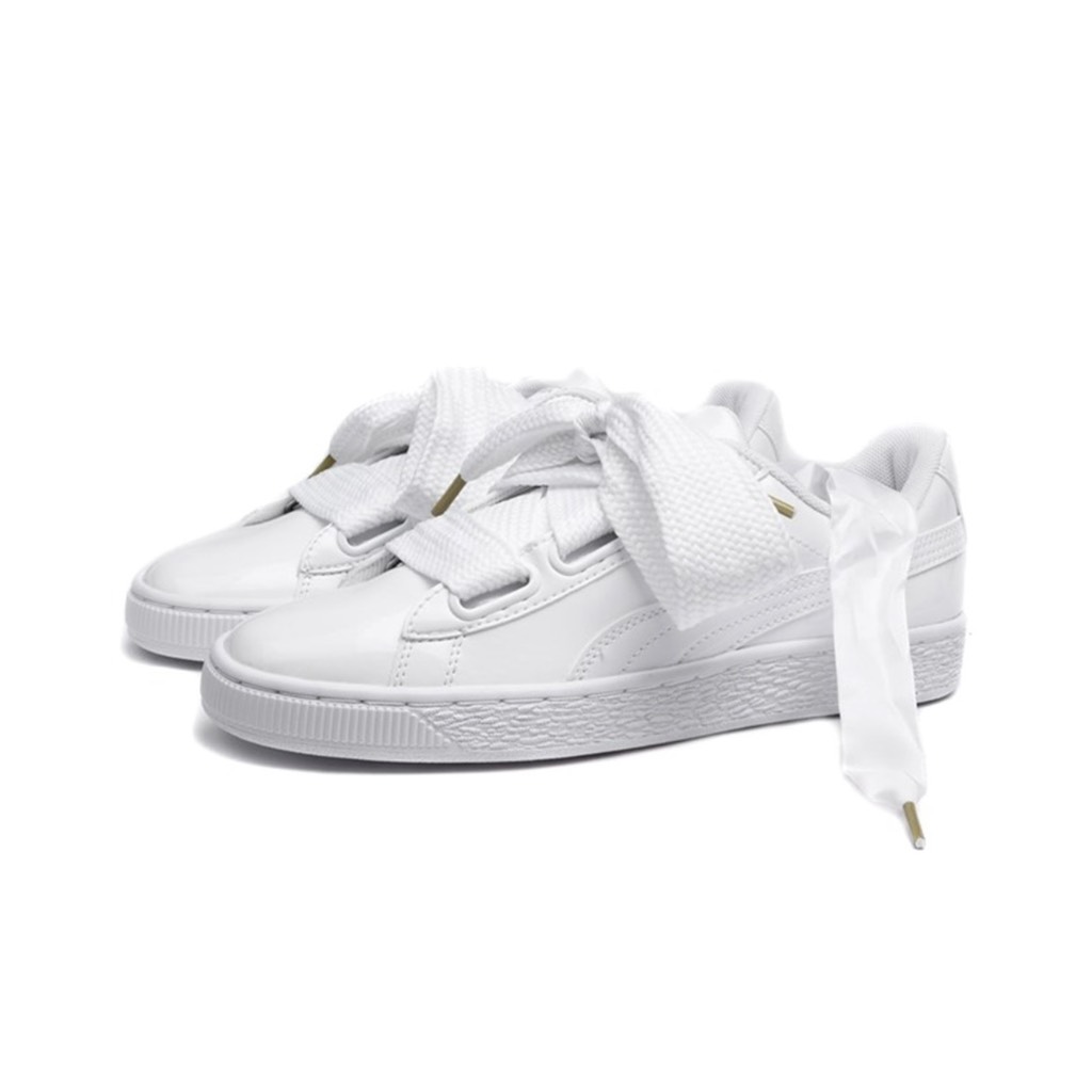 Puma Basket Heart Patent White - 363073-02 
