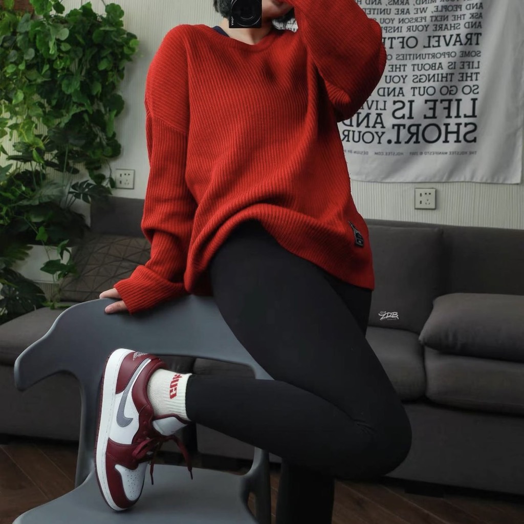 Jordan 1 Low Cherrywood Red Bordeaux - 553560-615 