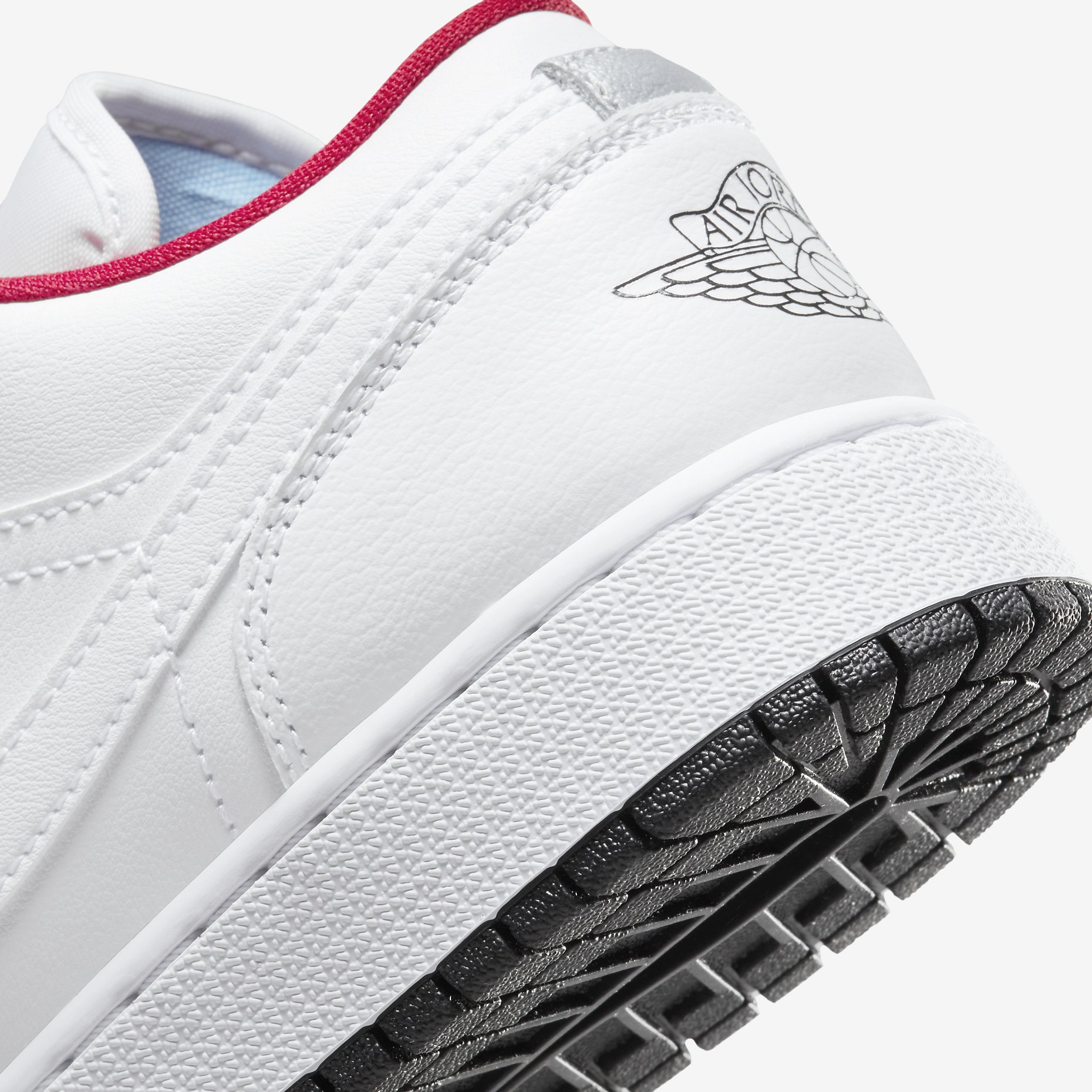 Jordan 1 Low GS 'White Gym Red' 553560-164 