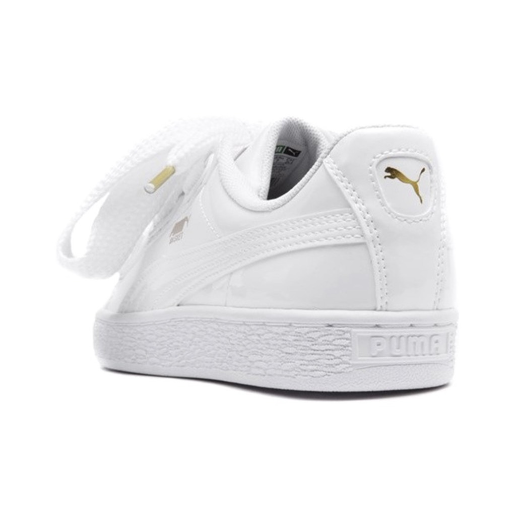 Puma Basket Heart Patent White - 363073-02 