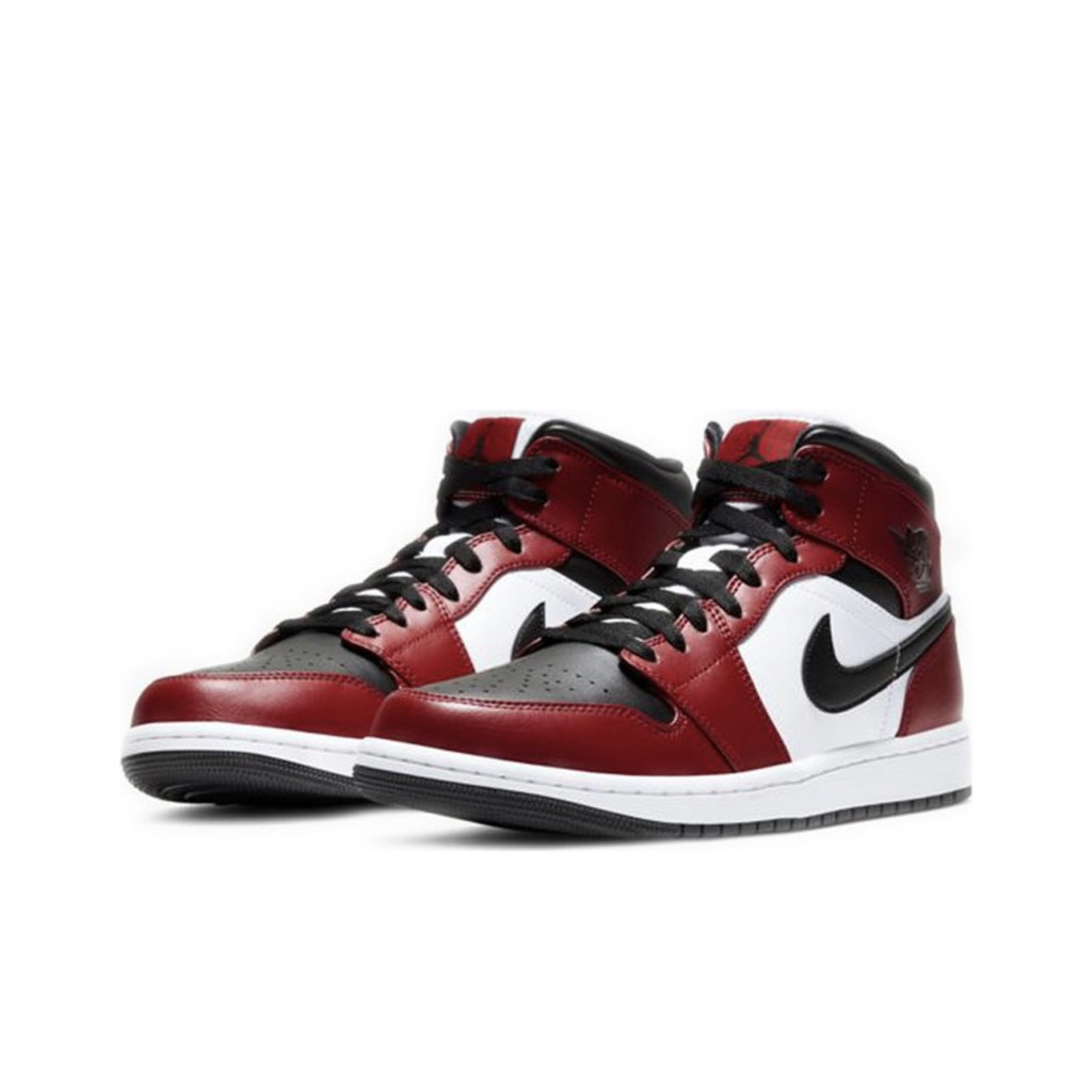 Jordan 1 Mid Chicago Black Toe - 554724-069 
