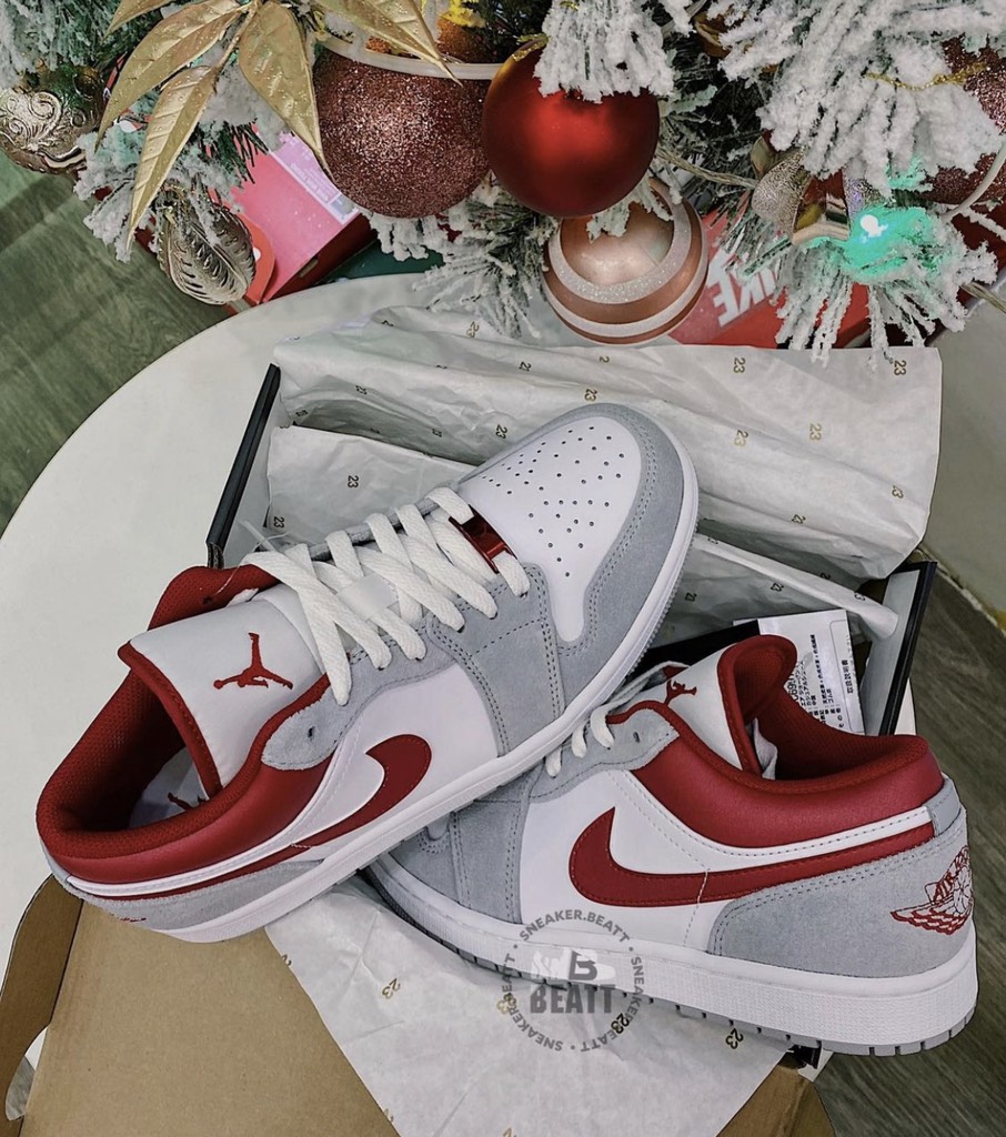 Jordan 1 Low Smoke Grey Gym Red - DC6991-016 