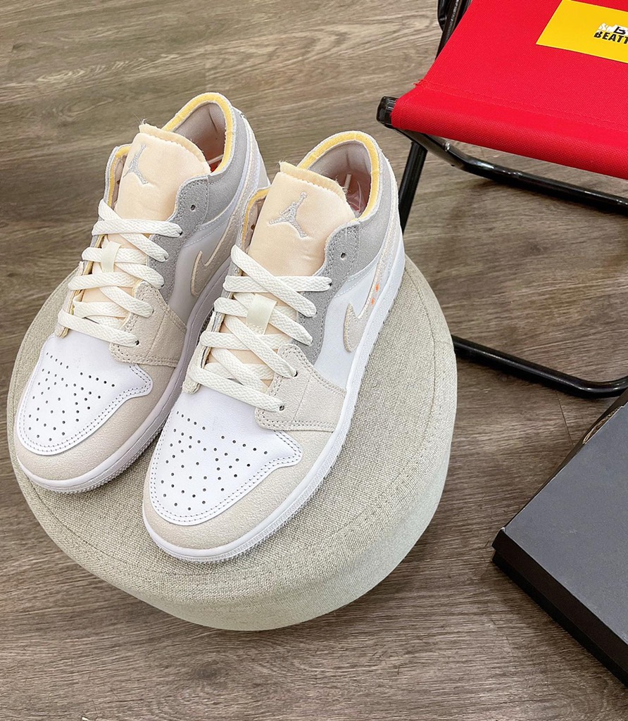 Jordan 1 Low Craft White and Phantom DQ3727-100 