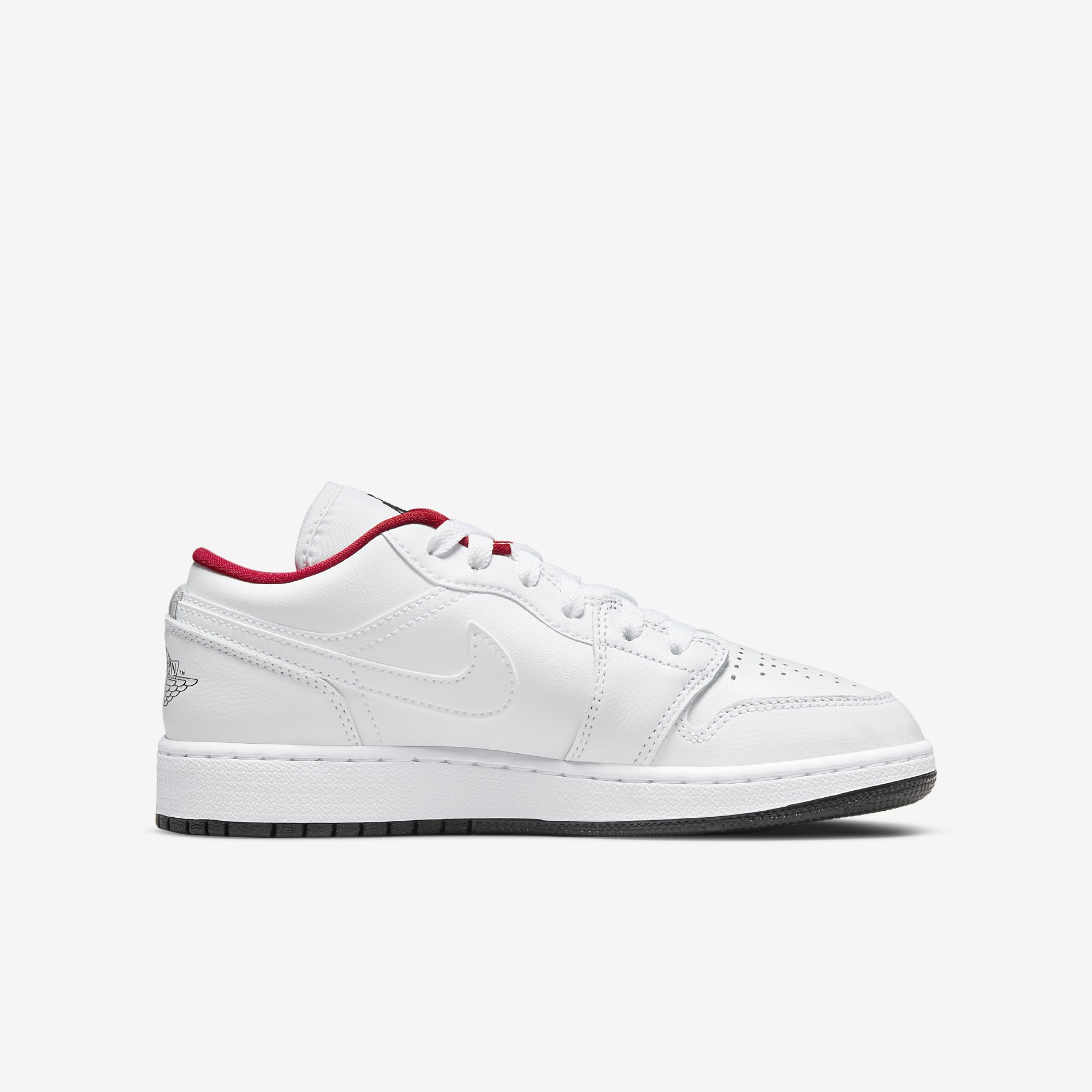 Jordan 1 Low GS 'White Gym Red' 553560-164 