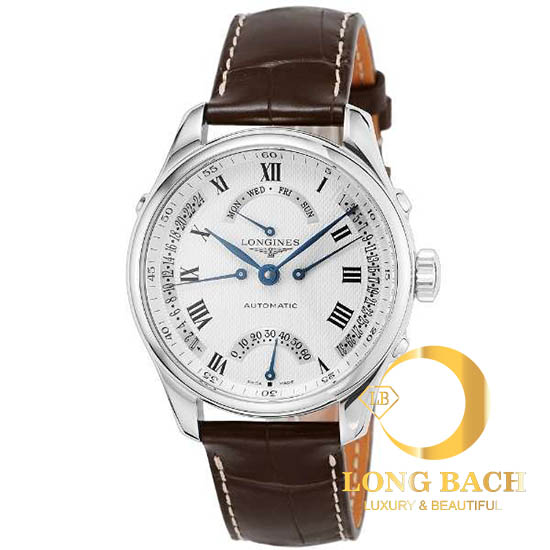 lbwm ĐỒNG HỒ NAM LONGINES L27154713 MÁY CƠ DÂY DA MẶT TRẮNG NAM TÍNH L2.715.4.71.3