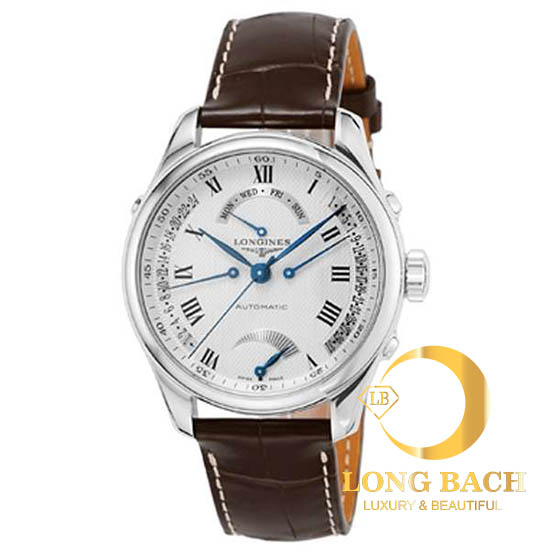 lbwm ĐỒNG HỒ NAM LONGINES L27144713 MÁY CƠ DÂY DA MẶT TRẮNG NAM TÍNH L2.714.4.71.3