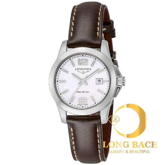 lbwm ĐỒNG HỒ NỮ LONGINES L33764165 DÂY DA PHONG CÁCH TRẺ TRUNG SANG TRỌNG L3.376.4.16.5