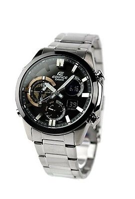 lbwm ĐỒNG HỒ NAM CASIO EDIFICE ERA-500DB-1AJF MÁY NĂNG LƯỢNG MẶT TRỜI DÂY KIM LOẠI