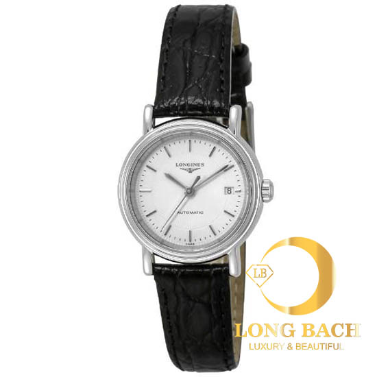 lbwm ĐỒNG HỒ NỮ LONGINES L43214182 MÁY CƠ DÂY DA MẶT TRẮNG L4.321.4.18.2