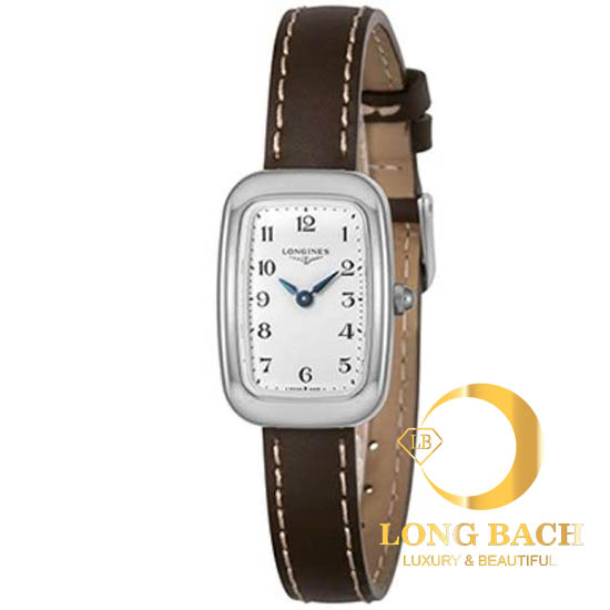 lbwm ĐỒNG HỒ NỮ LONGINES L61404132 MẶT TRẮNG DÂY DA THANH LỊCH L6.140.4.13.2