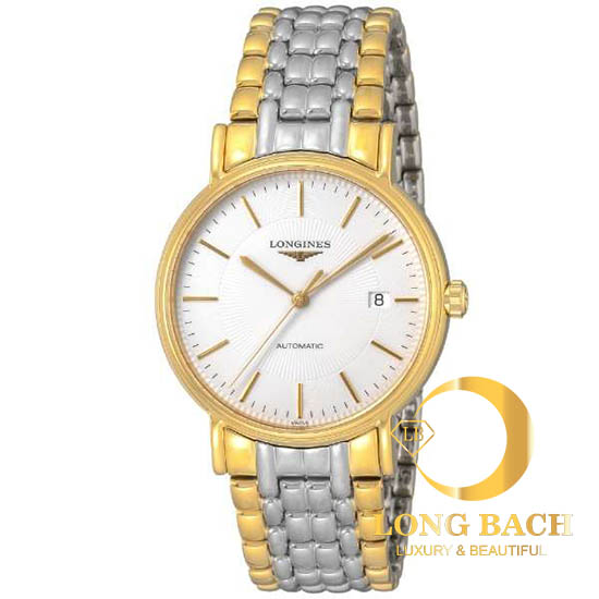 lbwm ĐỒNG HỒ NAM LONGINES L49212187 MẶT TRẮNG MẠ VÀNG SANG TRỌNG L4.921.2.18.7