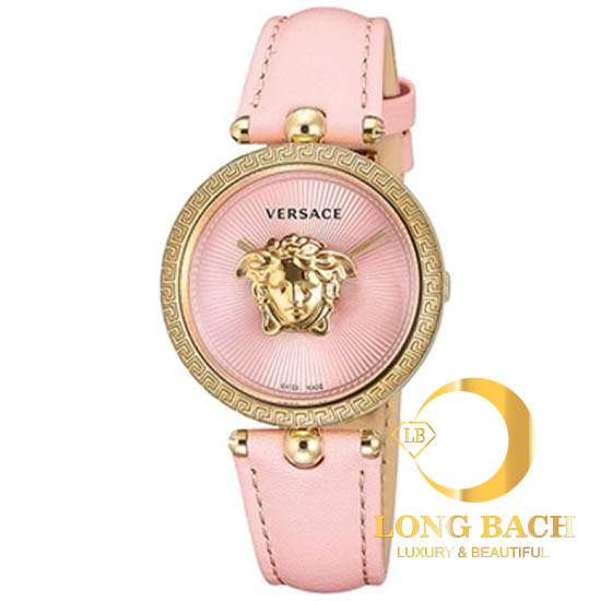 lbwm ĐỒNG HỒ NỮ VERSACE VECQ00518 DÂY DA MÀU HỒNG NỮ TÍNH TRẺ TRUNG