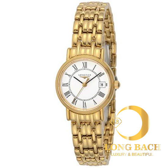 lbwm ĐỒNG HỒ NỮ LONGINES L42202118 MẶT TRẮNG MẠ VÀNG TRẺ TRUNG L4.220.2.11.8