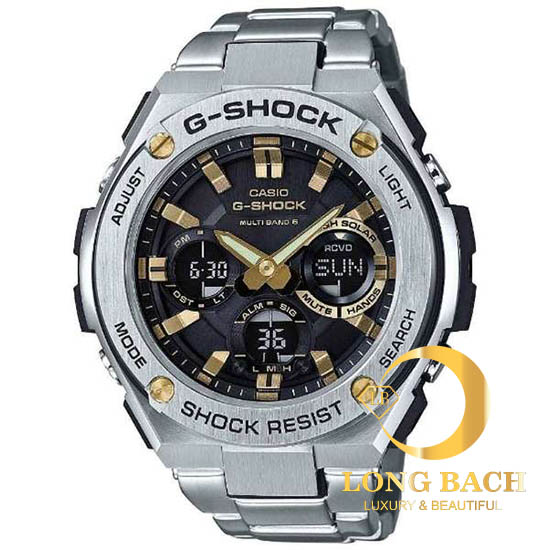 lbwm ĐỒNG HỒ NAM CASIO GST-W110D-1A9JF DÂY KIM LOẠI TRẺ TRUNG NAM TÍNH