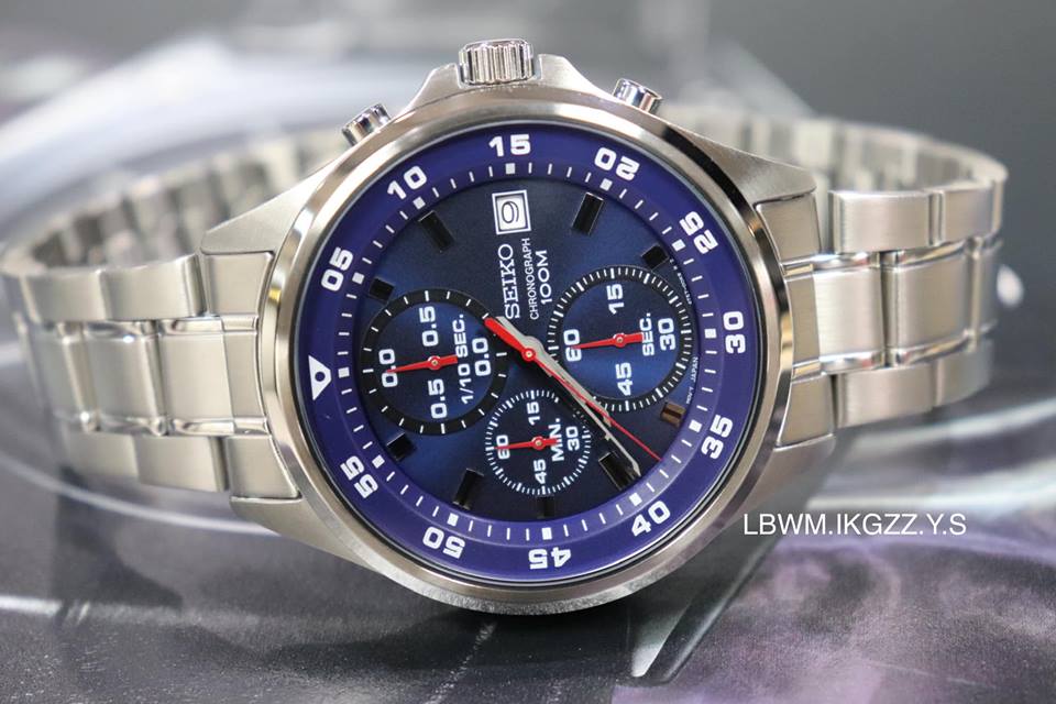 lbwm ĐỒNG HỒ NAM SEIKO CHRONOGRAPH SKS585P1 MÁY PIN DÂY KIM LOẠI