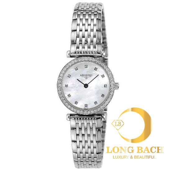 lbwm ĐỒNG HỒ NỮ LONGINES L42410806 KÍNH SAPPHIRE DÂY KIM LOẠI CAO CẤP L4.241.0.80.6