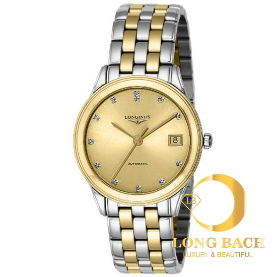 lbwm ĐỒNG HỒ NAM LONGINES L47743377 MÁY CƠ DÂY KIM LOẠI MẠ VÀNG L4.774.3.37.7