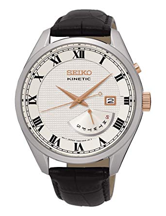 lbwm ĐỒNG HỒ NAM SEIKO KINETIC SRN073P1 MẶT TRẮNG DÂY DA SANG TRỌNG