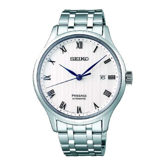 lbwm ĐỒNG HỒ NAM SEIKO PRESAGE SARY097 MÁY CƠ MẶT TRẮNG DÂY KIM LOẠI