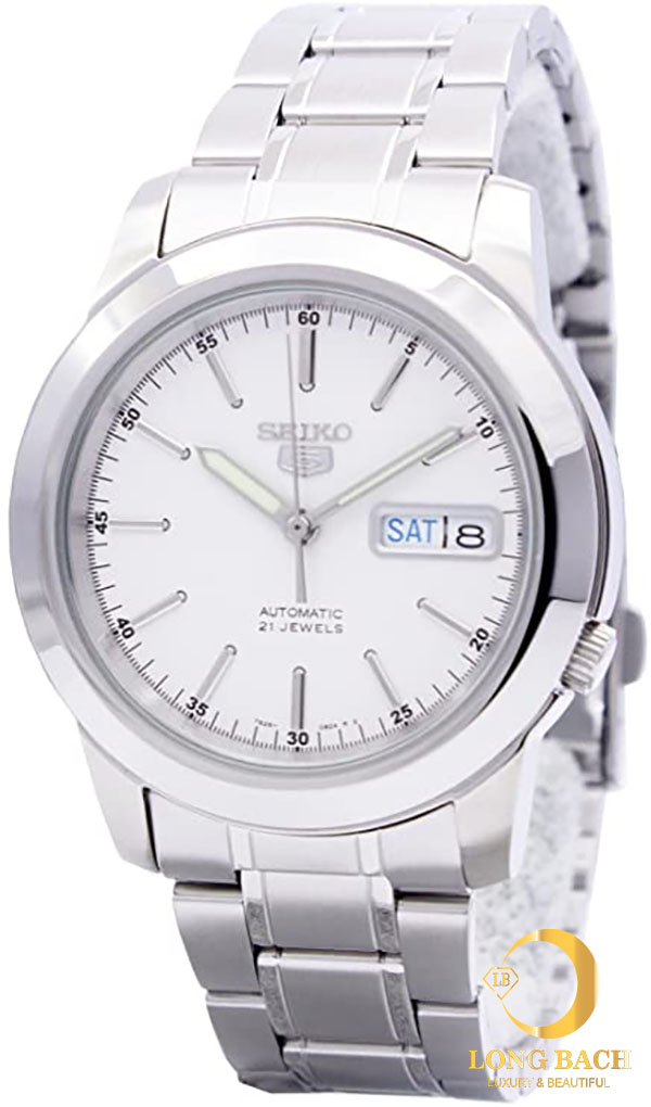 lbwm ĐỒNG HỒ NAM SEIKO 5 SNKE49K1 MÁY CƠ 21 CHÂN KÍNH DÂY THÉP KHÔNG GỈ