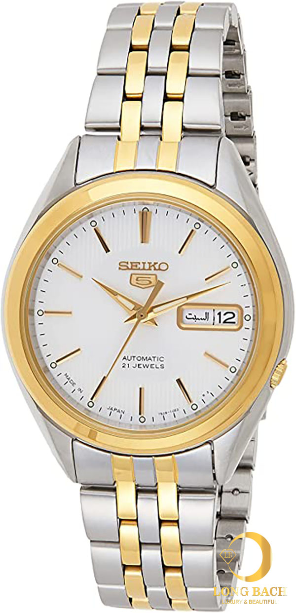 lbwm ĐỒNG HỒ NAM SEIKO SNKL24J1 TỰ ĐỘNG LÊN DÂY CÓT TÂN CỔ ĐIỂN