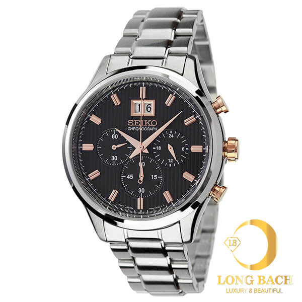 lbwm ĐỒNG HỒ NAM SEIKO SPC151P1 MÁY PIN DÂY KIM LOẠI